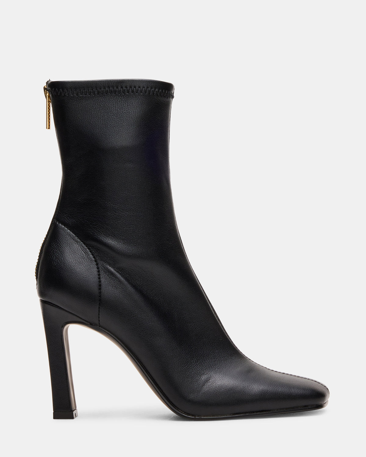 KHELAN Black Square-Toe Heeled Women's Ankle Boot - Steve Madden