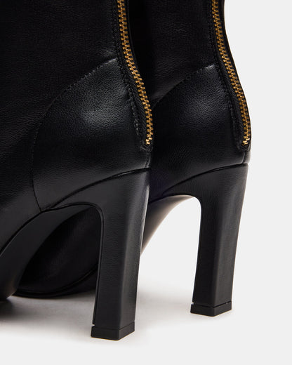 KHELAN Black Square-Toe Heeled Women's Ankle Boot - Steve Madden