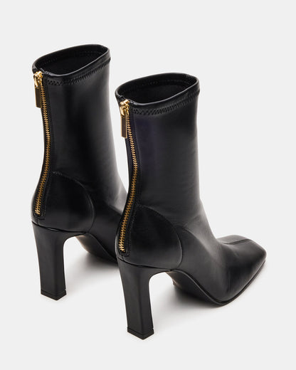 KHELAN Black Square-Toe Heeled Women's Ankle Boot - Steve Madden