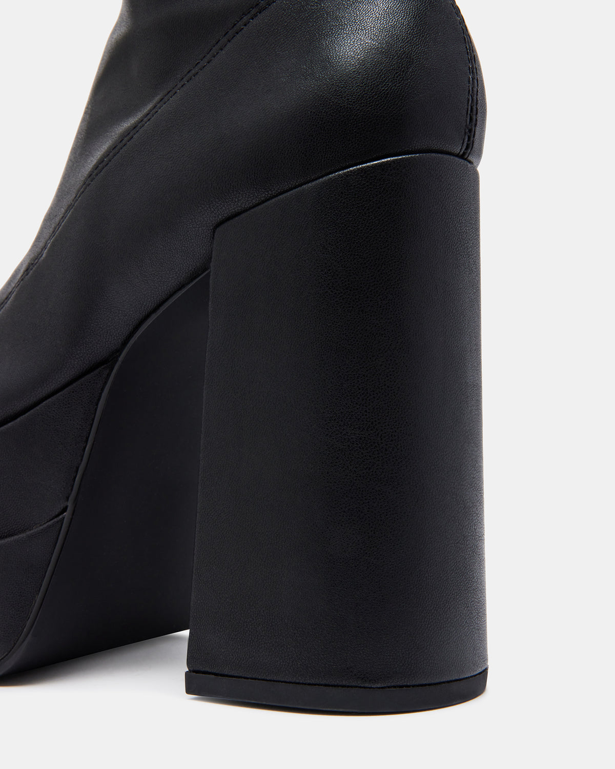 CYPRESS Black Women's Platform Vegan Leather Boots - Steve Madden
