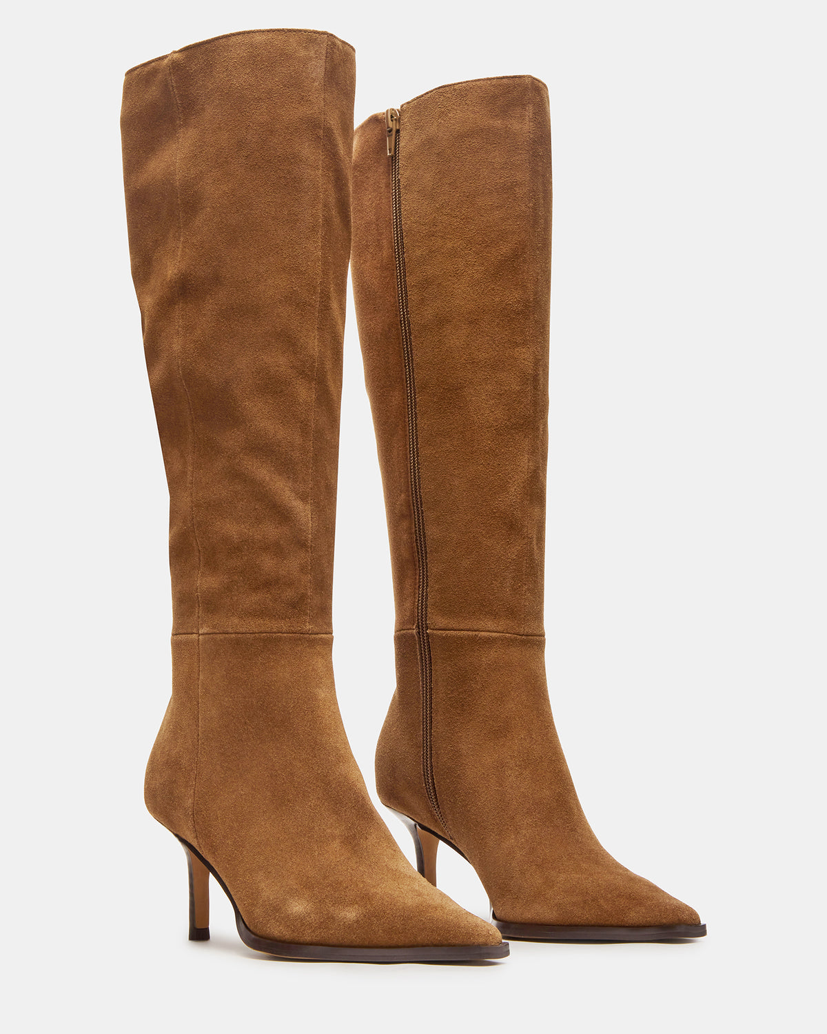 LINGO Chestnut Suede Pointed-Toe Knee-High Women's Boot - Steve Madden