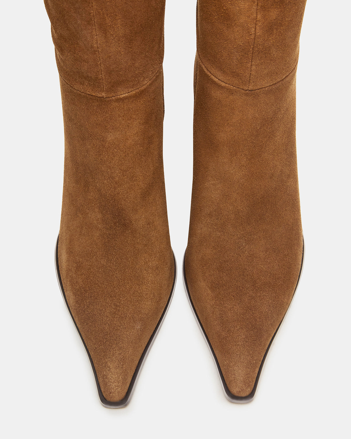 LINGO Chestnut Suede Pointed-Toe Knee-High Women's Boot - Steve Madden