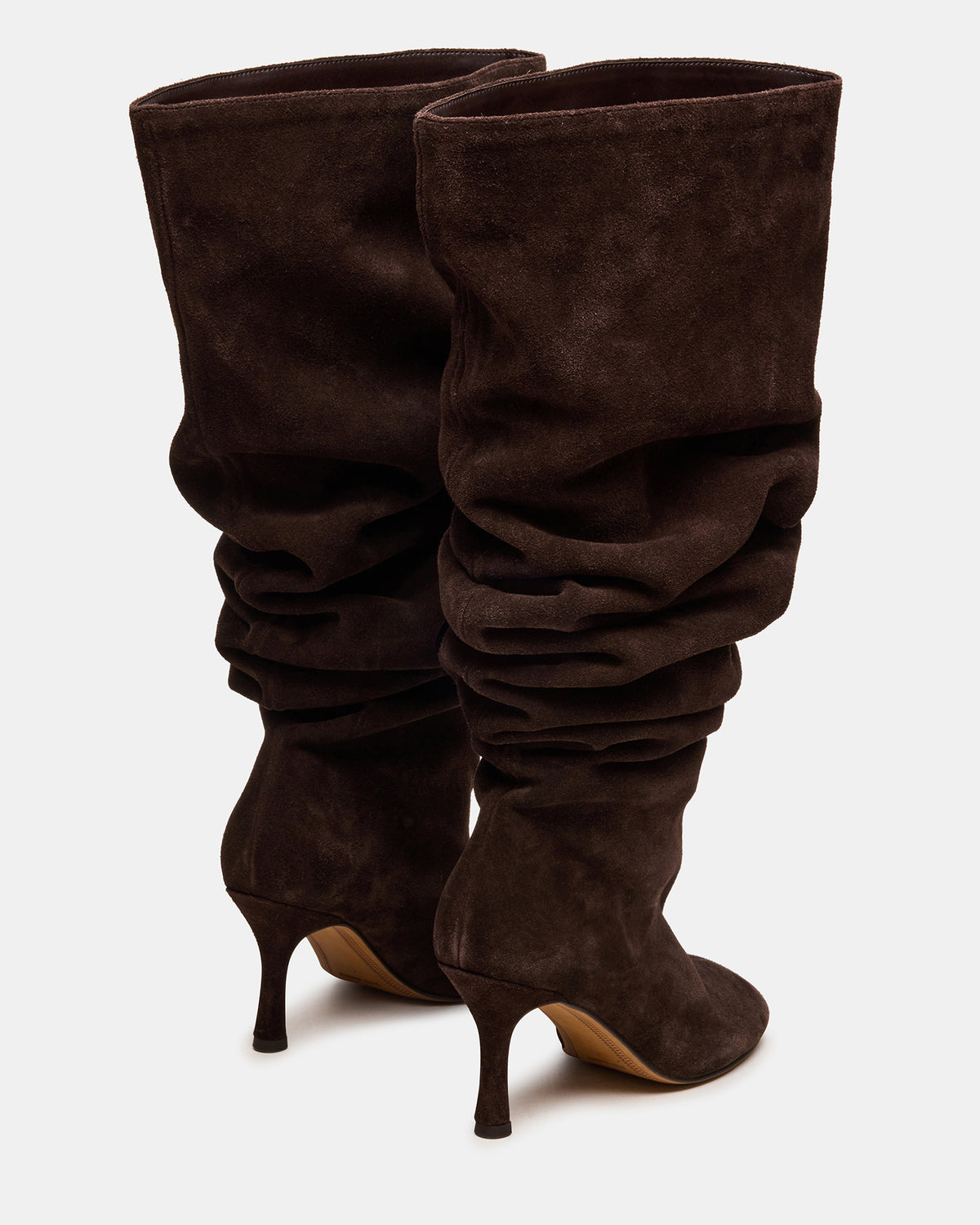 ALLISON Brown Suede Over-The-Knee Heeled Women's Boot - Steve Madden
