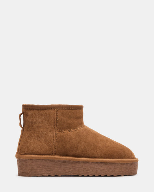 COMFY Chestnut Suede Women's Ankle Boot - Steve Madden