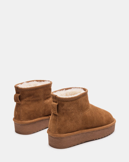 COMFY Chestnut Suede Women's Ankle Boot - Steve Madden