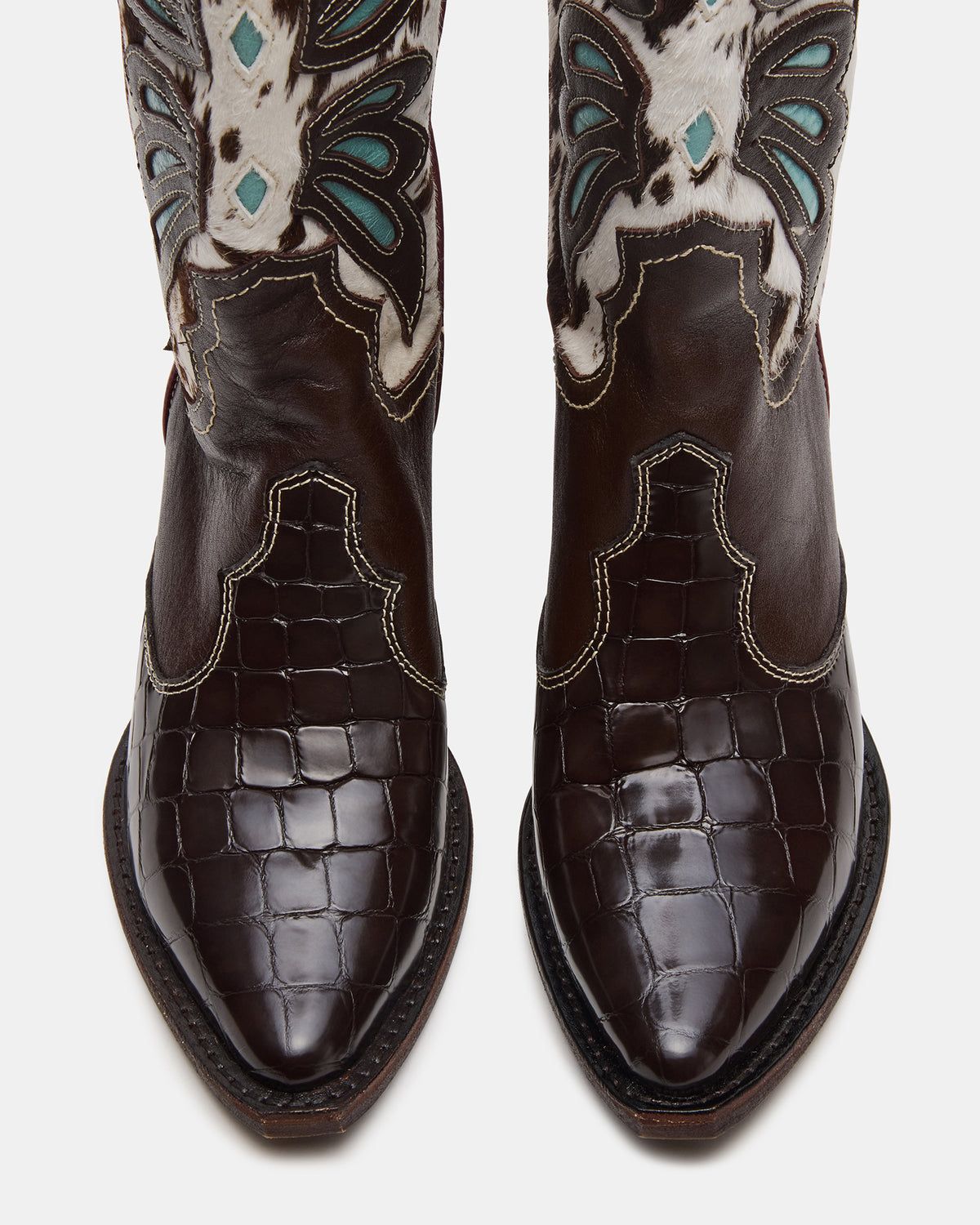 ARROYO Blue Multi Western Pointed-Toe Wome's Boot - Steve Madden