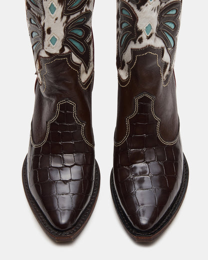 ARROYO Blue Multi Western Pointed-Toe Wome's Boot - Steve Madden