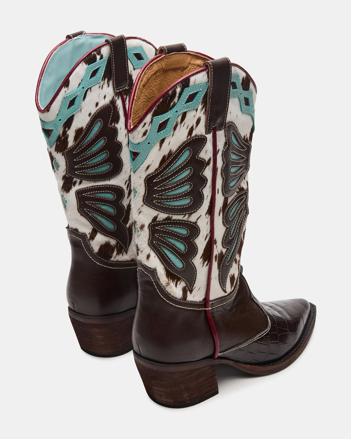 ARROYO Blue Multi Western Pointed-Toe Wome's Boot - Steve Madden