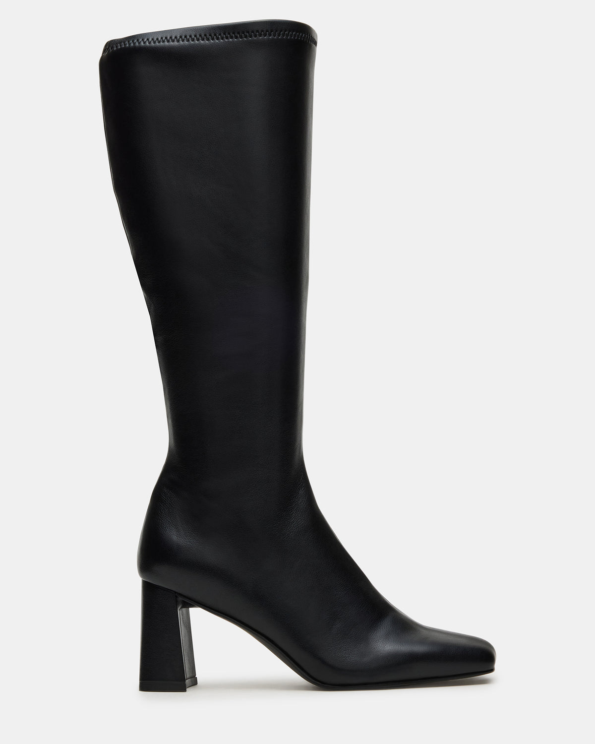 HOLLY Black Wide Calf Women's Knee-High Square-Toe Boot - Steve Madden