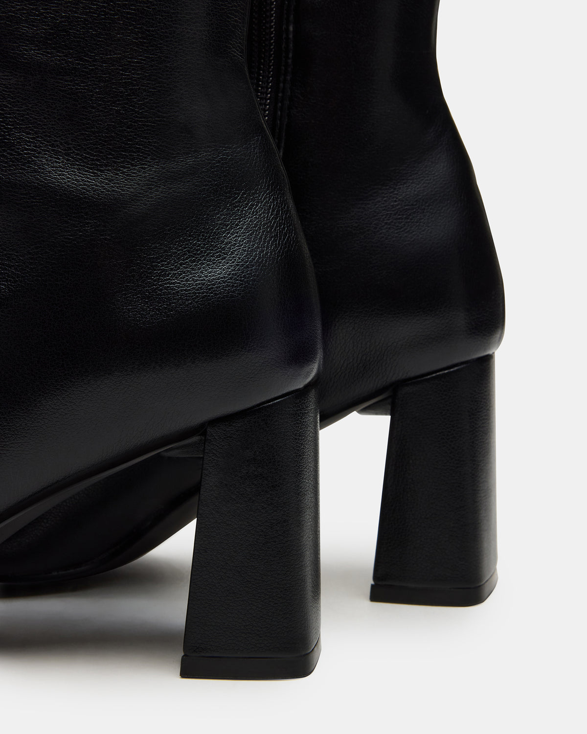 HOLLY Black Wide Calf Women's Knee-High Square-Toe Boot - Steve Madden
