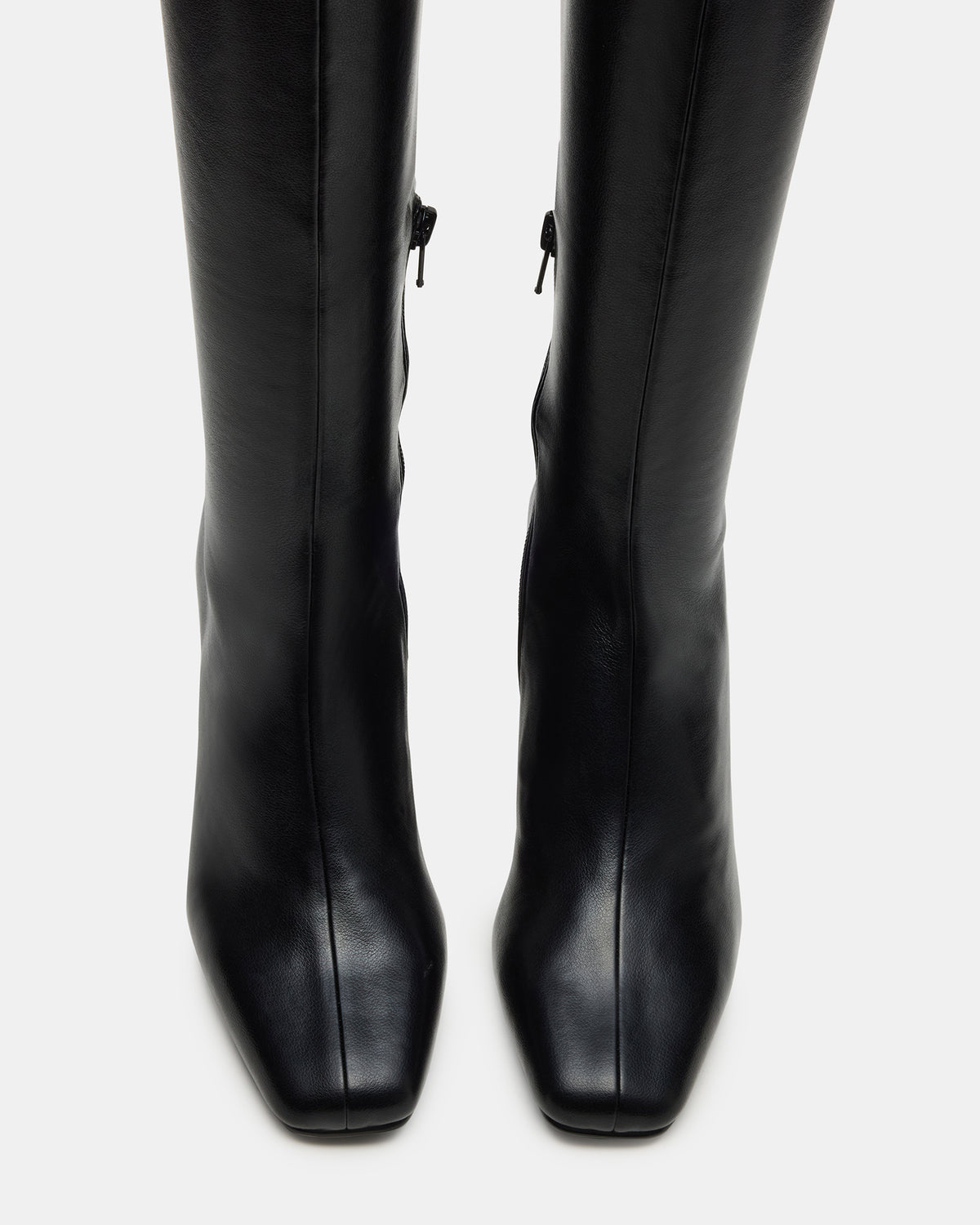 HOLLY Black Wide Calf Women's Knee-High Square-Toe Boot - Steve Madden