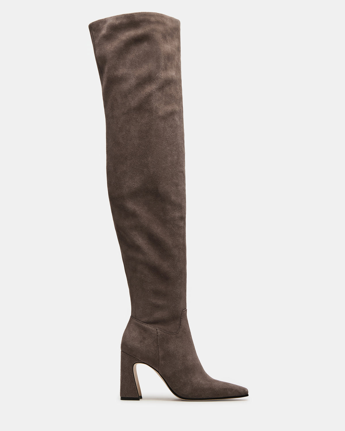 STRATUS Grey Suede Over-The-Knee Boot | Women's Boots - Steve Madden