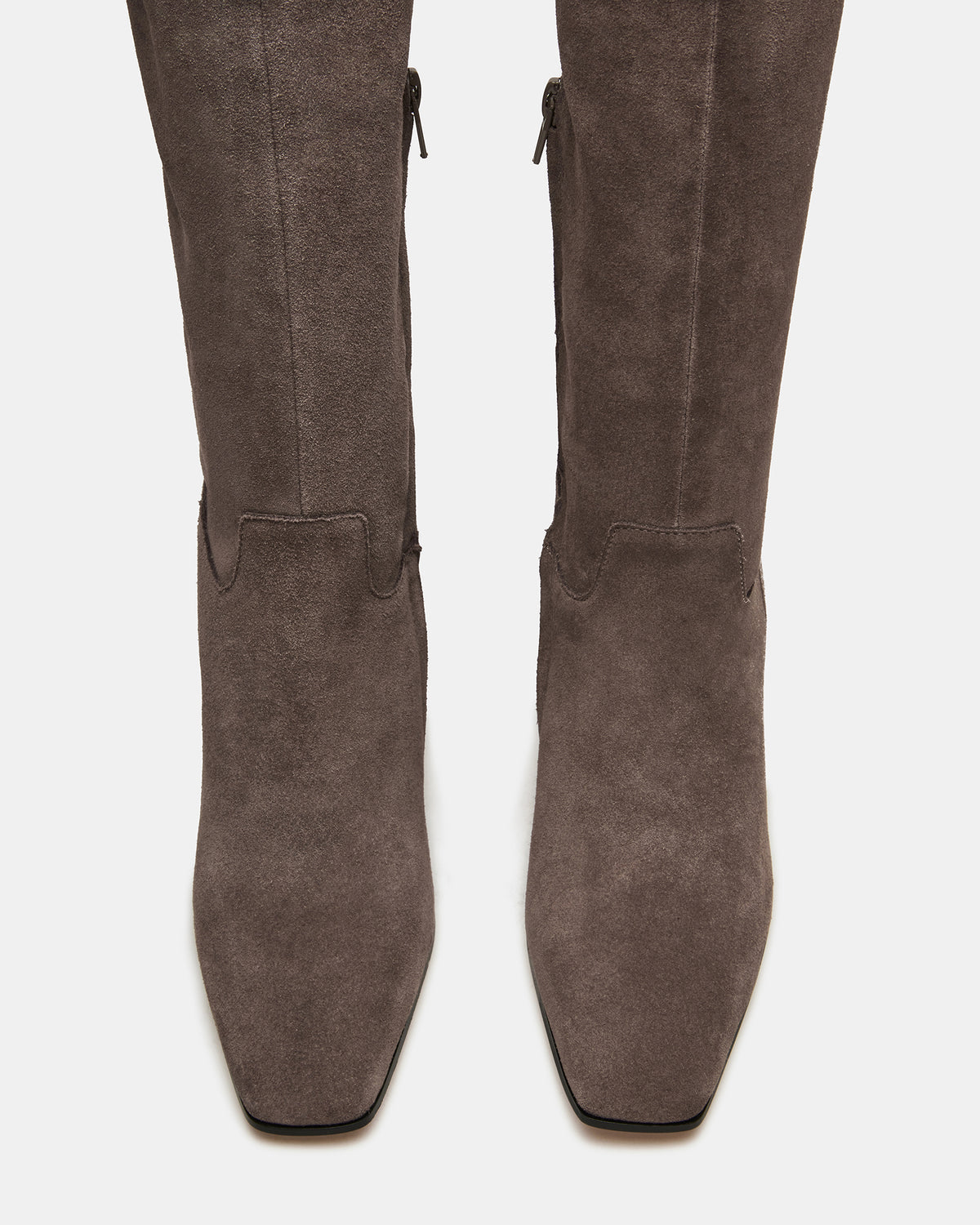 STRATUS Grey Suede Over-The-Knee Boot | Women's Boots - Steve Madden