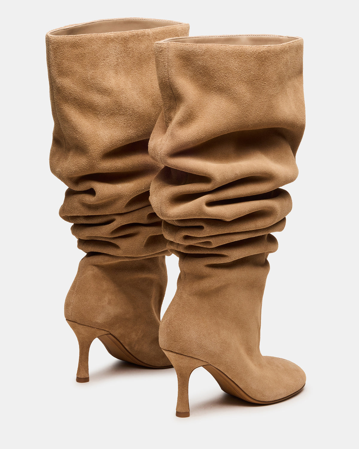 ALLISON Taupe Suede Over-The-Knee Heeled Women's Boot - Steve Madden