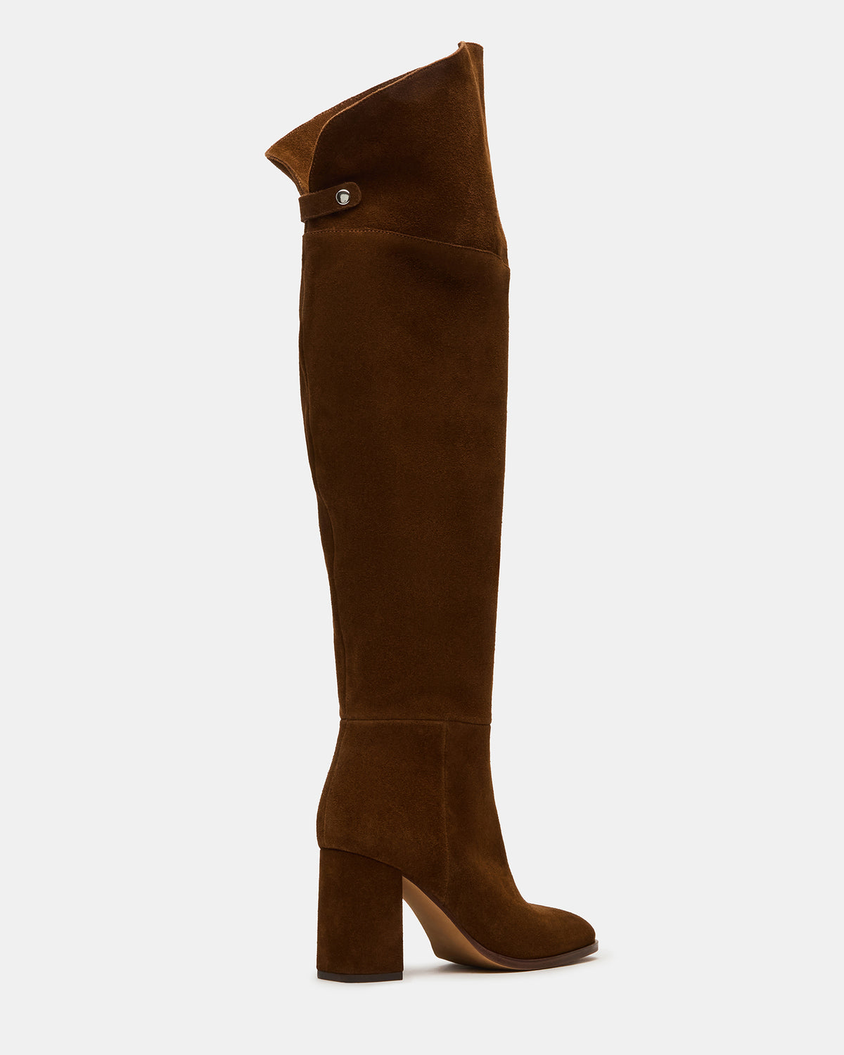 WINSLET Chestnut Suede Knee-High Block Heel Women's Boot - Steve Madden
