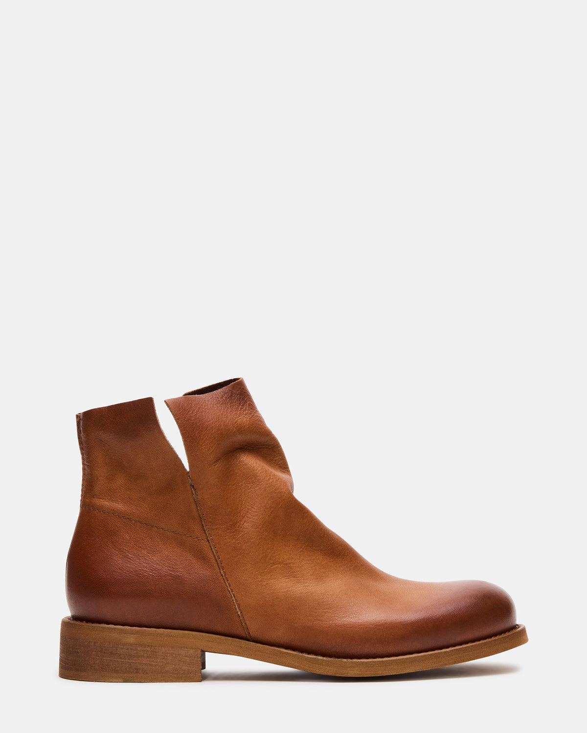 HUGHIE Tan Leather Women's Ankle Boot - Steve Madden