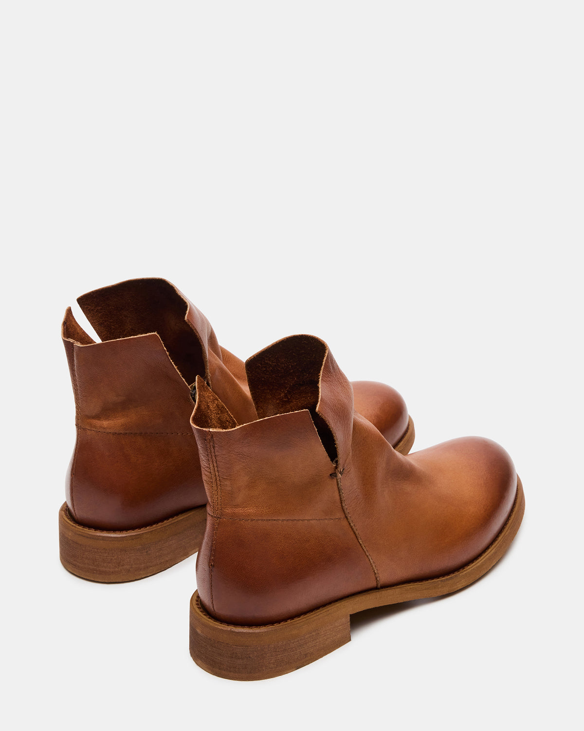 HUGHIE Tan Leather Women's Ankle Boot - Steve Madden