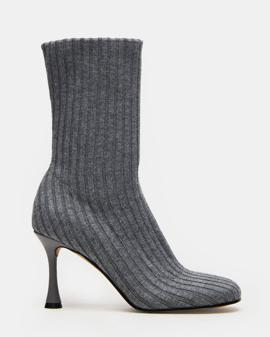 LORENZA Knit Grey Women's Ankle Boot - Steve Madden