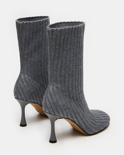 LORENZA Knit Grey Women's Ankle Boot - Steve Madden