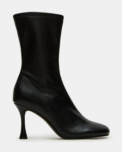 LORENZA Black Heeled Women's Ankle Boot - Steve Madden