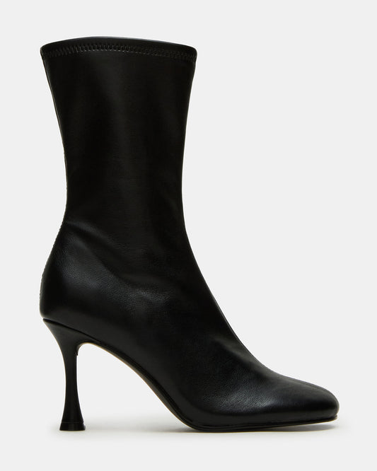 LORENZA Black Heeled Women's Ankle Boot - Steve Madden