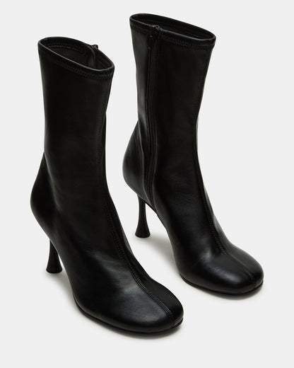 LORENZA Black Heeled Women's Ankle Boot - Steve Madden