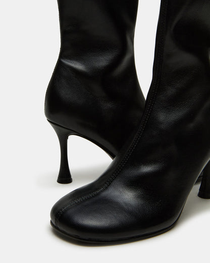 LORENZA Black Heeled Women's Ankle Boot - Steve Madden