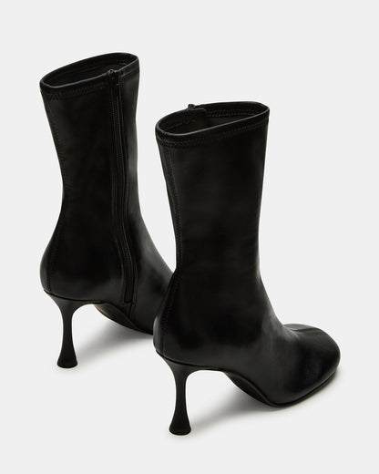 LORENZA Black Heeled Women's Ankle Boot - Steve Madden