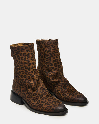 NEXIE Leopard Women's Pointed-Toe Ankle Boot - Steve Madden