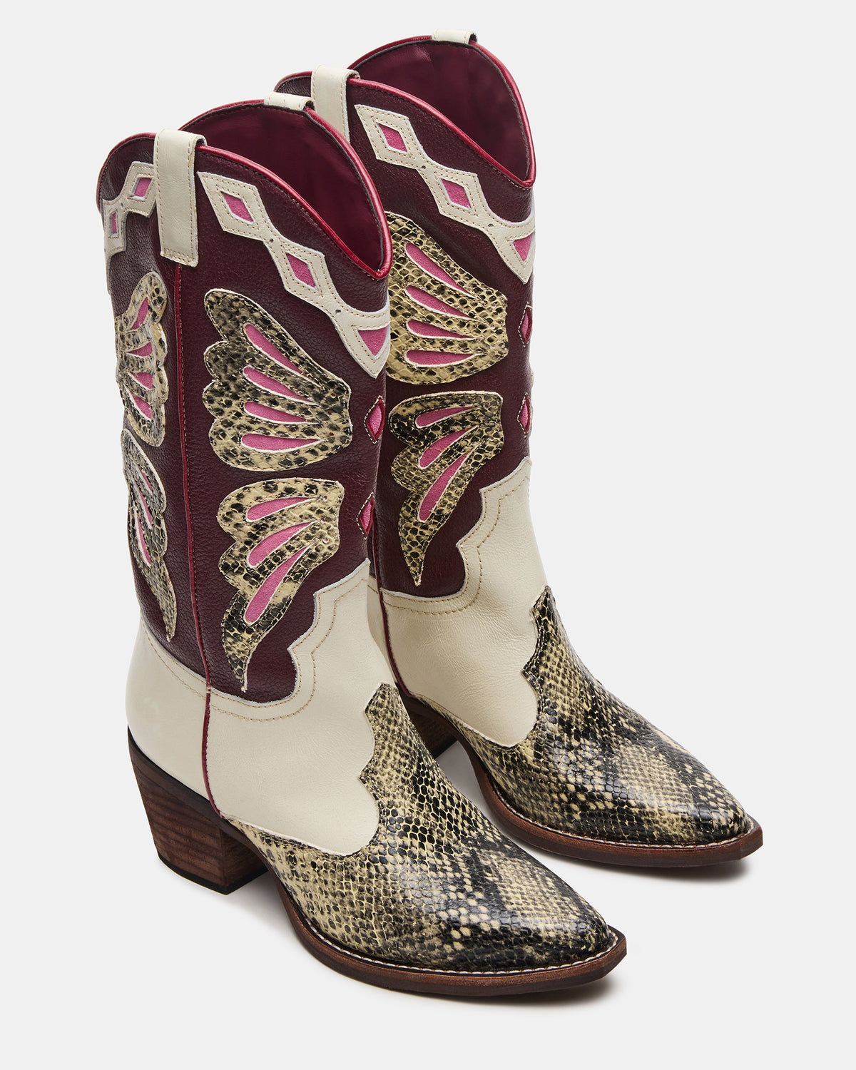 ARROYO Brown Multi Western Pointed-Toe Women's Boot - Steve Madden
