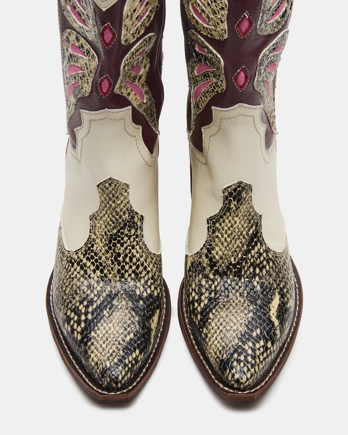 ARROYO Brown Multi Western Pointed-Toe Women's Boot - Steve Madden