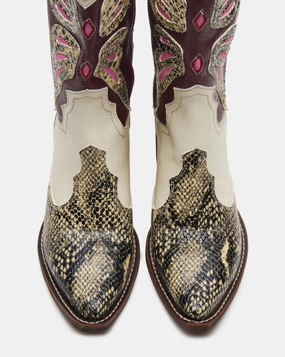 ARROYO Brown Multi Western Pointed-Toe Women's Boot - Steve Madden