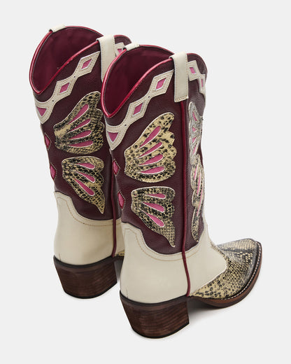 ARROYO Brown Multi Western Pointed-Toe Women's Boot - Steve Madden