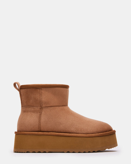 CRUE Chestnut Faux Fur Lined Bootie | Women's Booties - Steve Madden