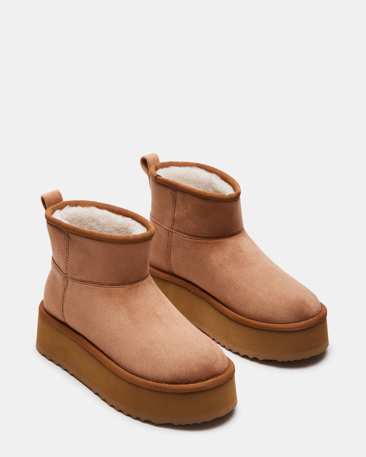 CRUE Chestnut Faux Fur Lined Bootie | Women's Booties - Steve Madden