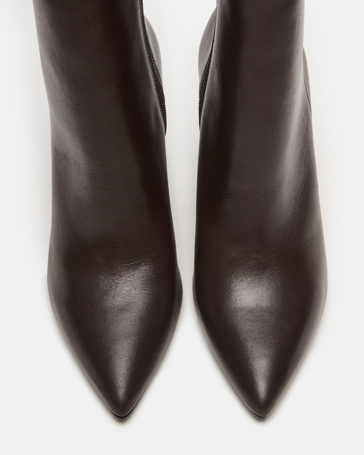 BOLERO Brown Leather Pointed-Toe Heeled Women's Ankle Boot - Steve Madden