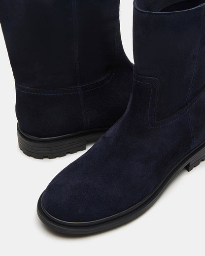 BATES Navy Suede Women's Boot - Steve Madden