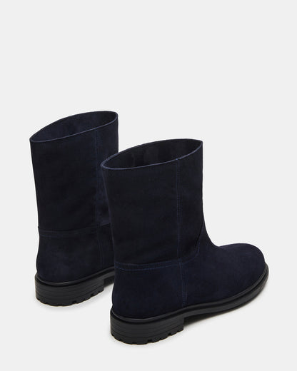 BATES Navy Suede Women's Boot - Steve Madden
