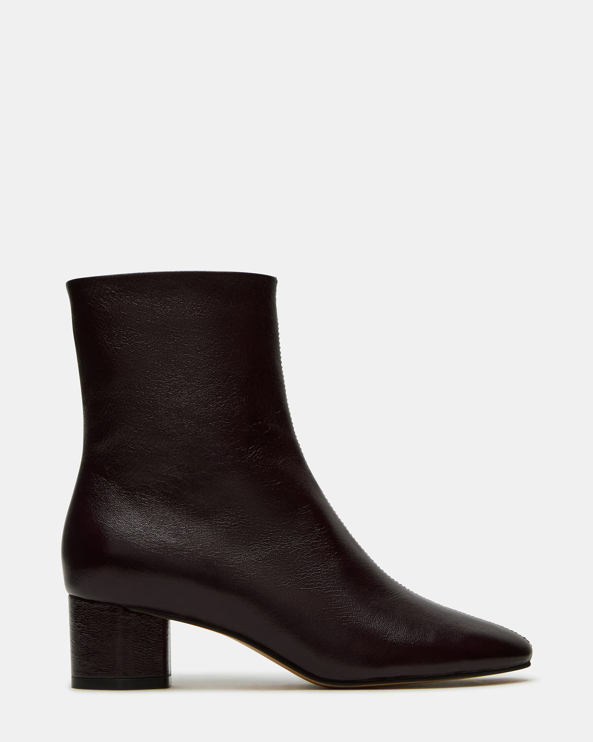 STROME Wine Patent Block Heel Women's Ankle Boot - Steve Madden