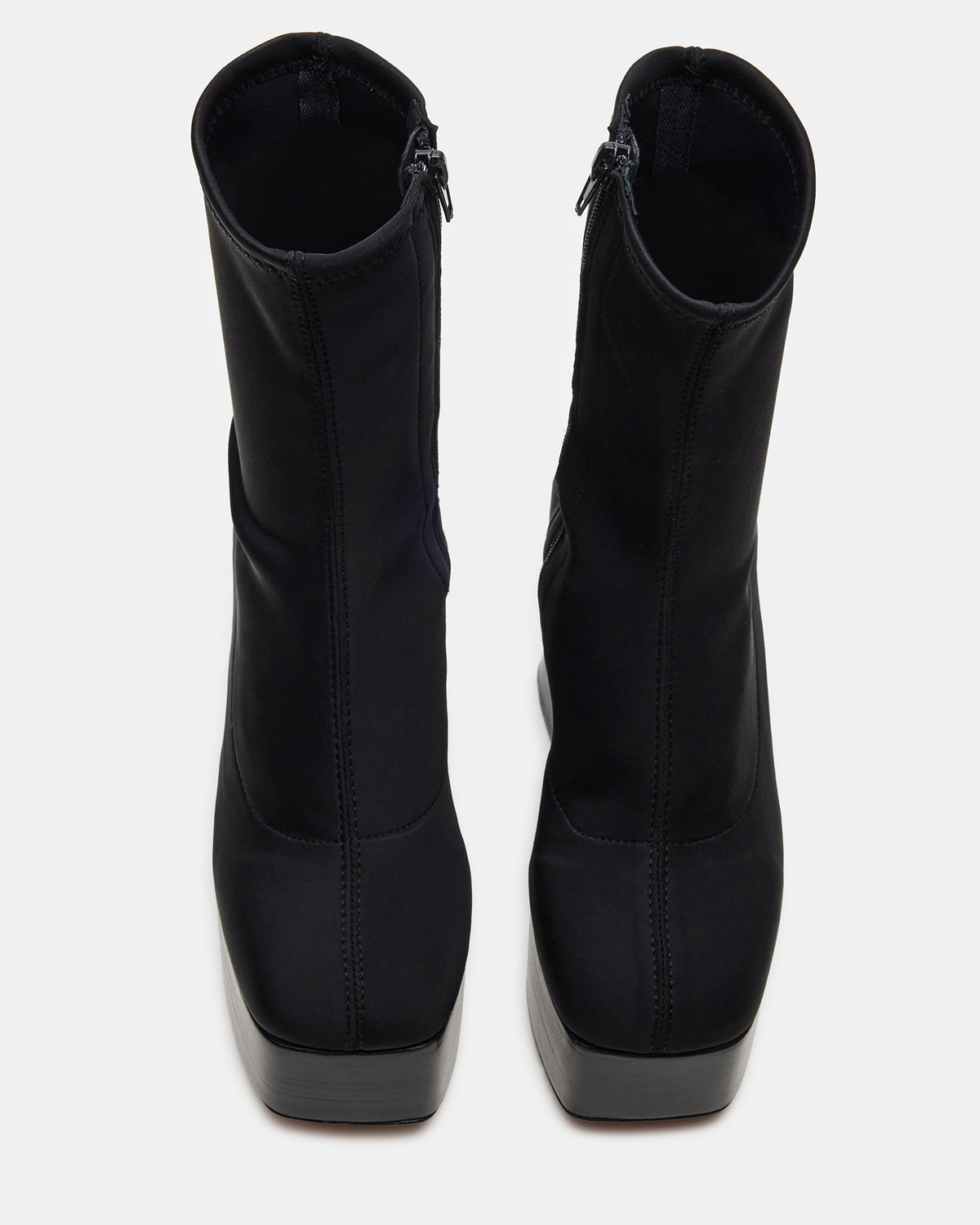 SOHO Black Super Platform Ankle Boot | Women's Booties - Steve Madden
