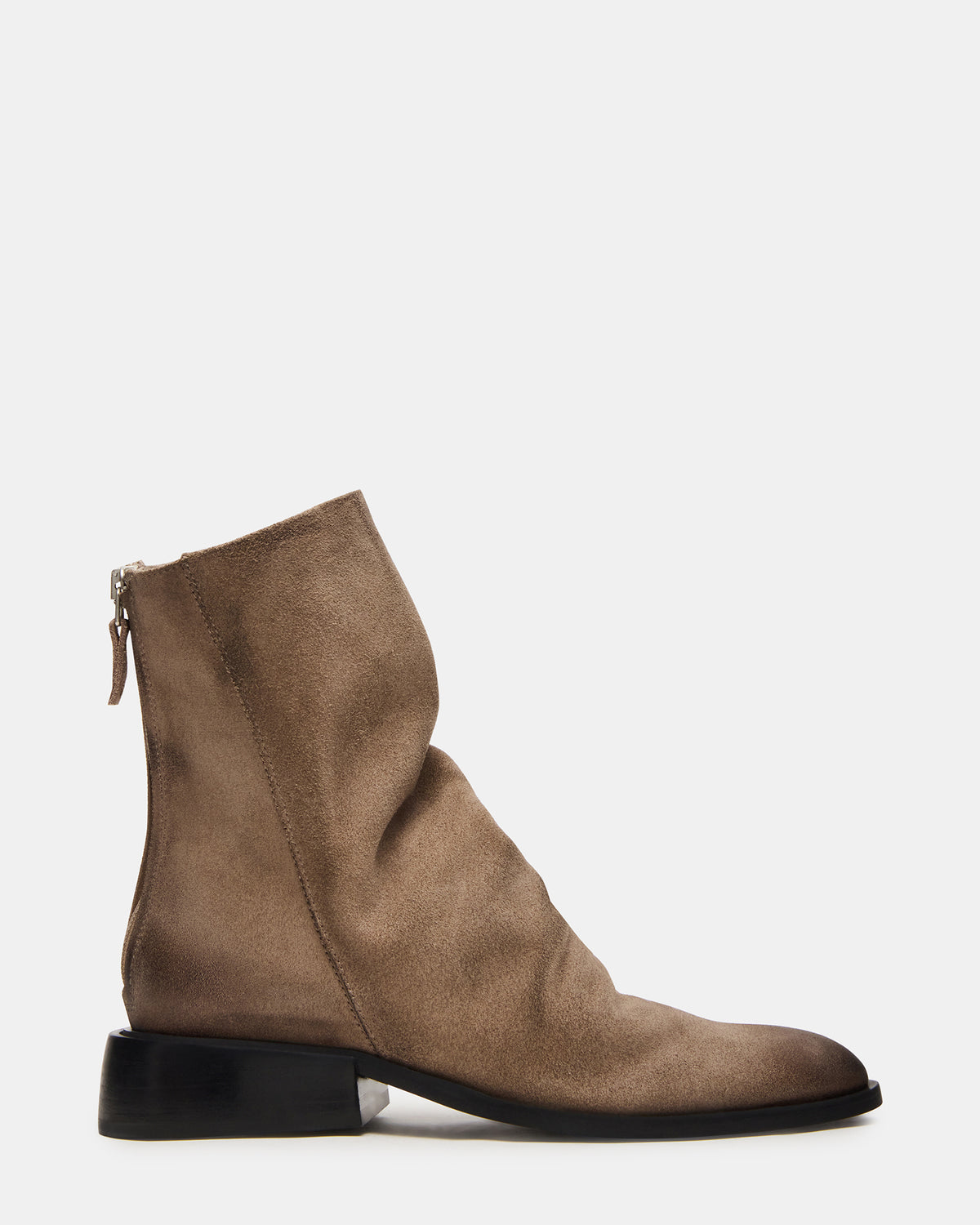 NEXIE Taupe Suede Women's Pointed-Toe Ankle Boot - Steve Madden