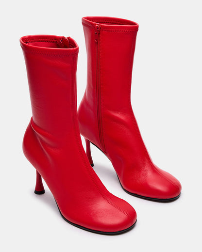 LORENZA Red Heeled Women's Ankle Boot - Steve Madden