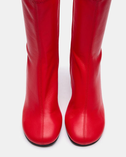 LORENZA Red Heeled Women's Ankle Boot - Steve Madden