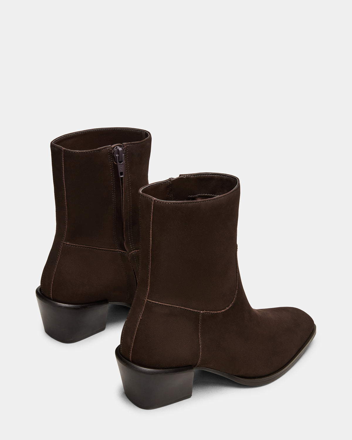 DANEY Brown Suede Square-Toe Women's Ankle Boot - Steve Madden