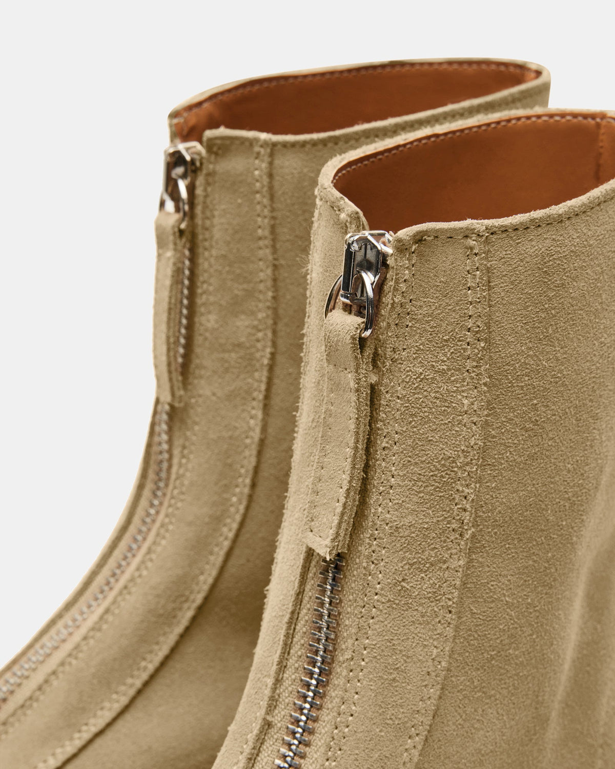 JONES Tan Suede Zipper Lug Women's Ankle Boot - Steve Madden