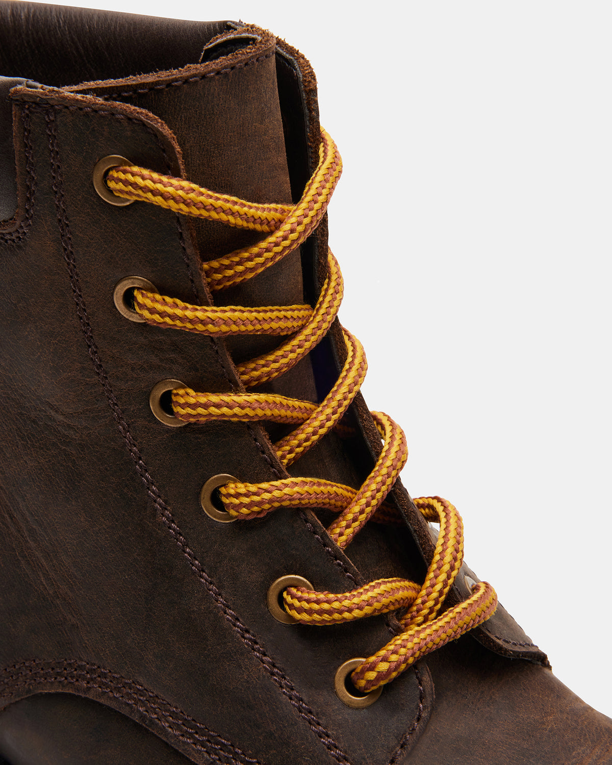 WYLDER Brown Leather Ankle Boot | Women's Booties - Steve Madden