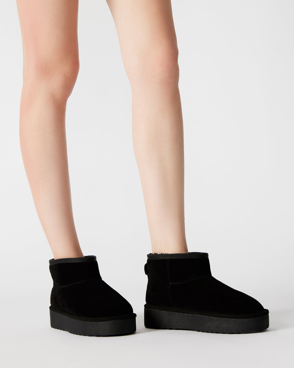 COMFY Black Suede Women's Ankle Boot - Steve Madden