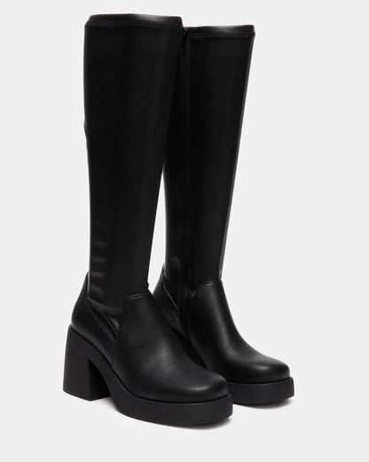 BERKLEIGH Black Wide Calf Women's Knee High Boot - Steve Madden