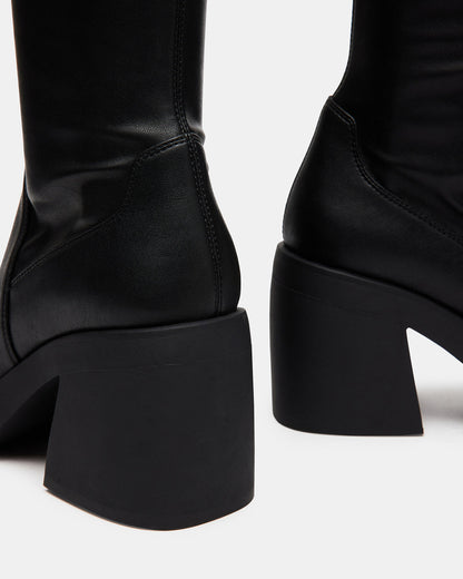 BERKLEIGH Black Wide Calf Women's Knee High Boot - Steve Madden