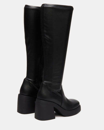BERKLEIGH Black Wide Calf Women's Knee High Boot - Steve Madden